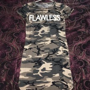 Camo print dress